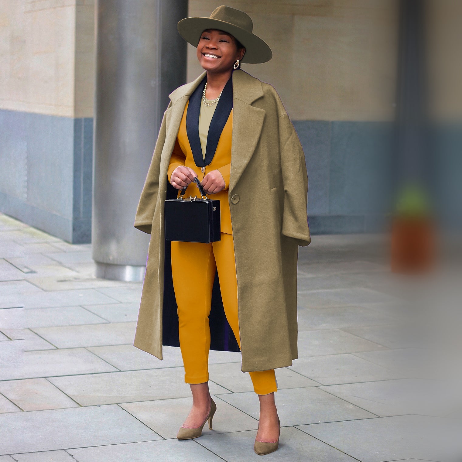 Mustard gold/yellow women’s blazer —  Rebellious Boss