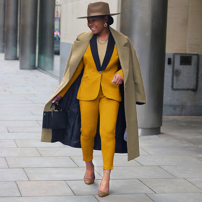 Leggings Suit Pants - Mustard Gold