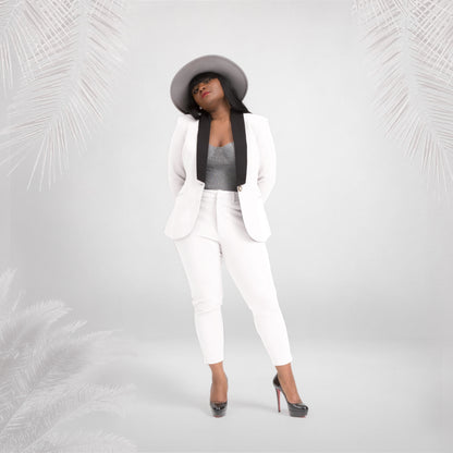 A Rebellious Leggings Suit Set- White