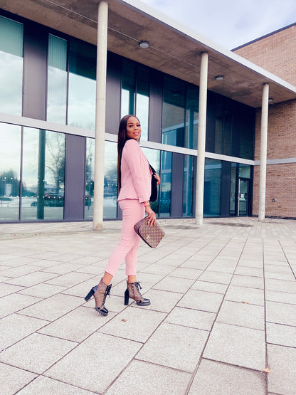A Rebellious Leggings Suit Set - Blush