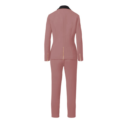 Rebellious Stretch Boss Blazer - Blush