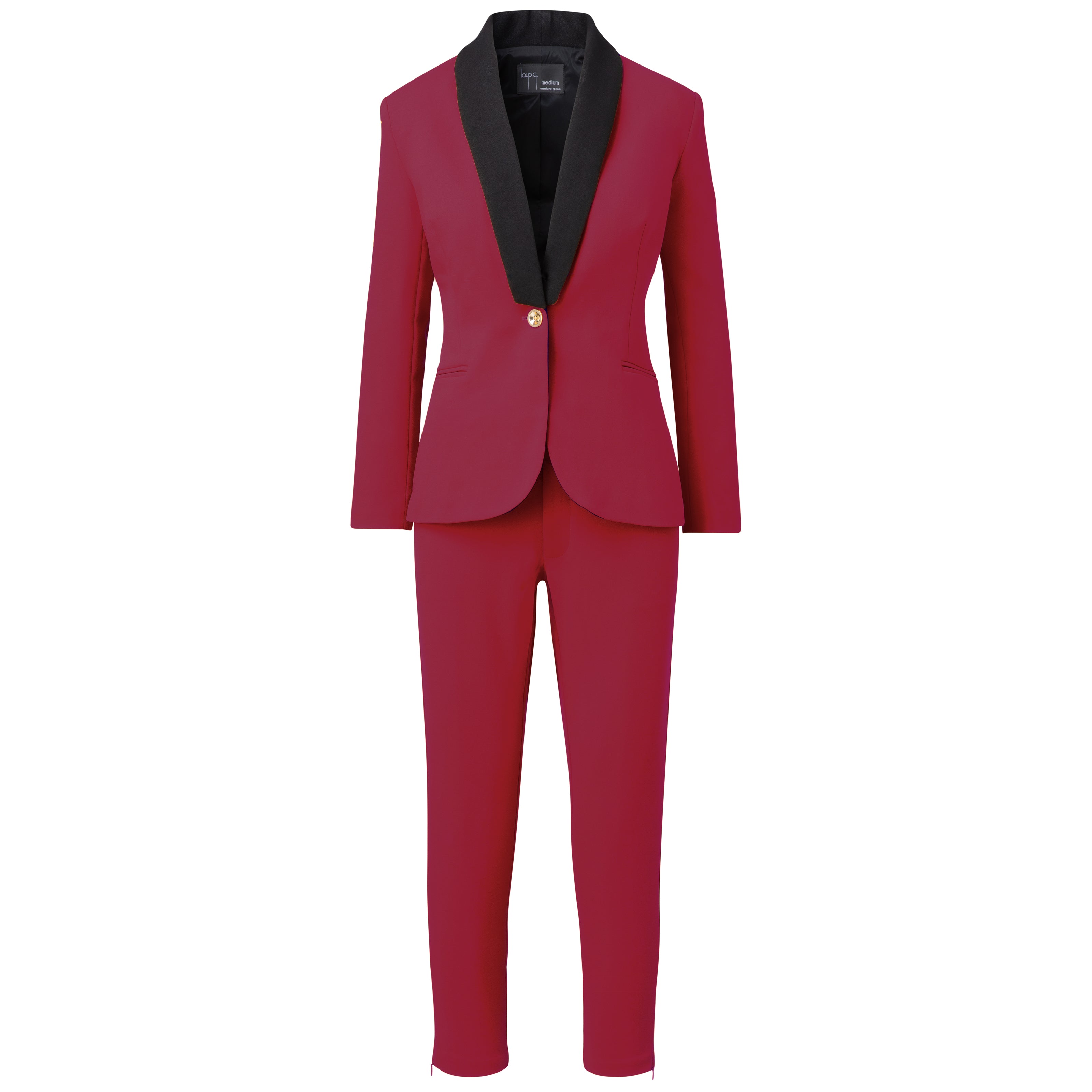 Fuchsia pink dress pants for women — stretch comfort