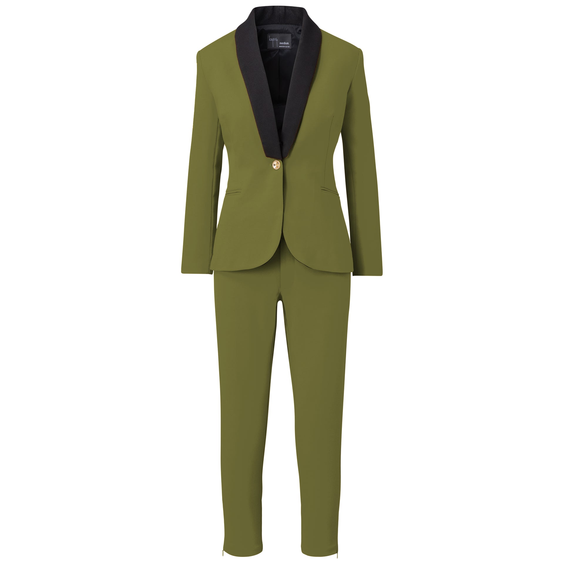 Olive Green Womens Suit Set | Stretch & Comfortable | Layo G extra large / Green Olive Green Womens Suit Set | Stretch & Comfortable | Layo G extra large / Green