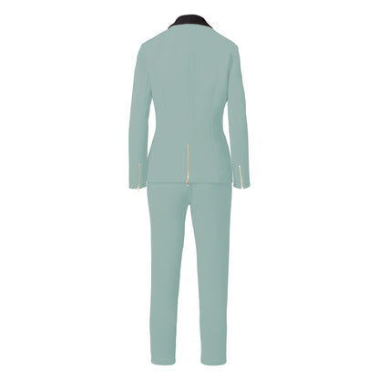 A Rebellious Leggings Suit Set- Seafoam Gray