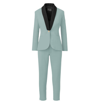 A Rebellious Leggings Suit Set- Seafoam Gray