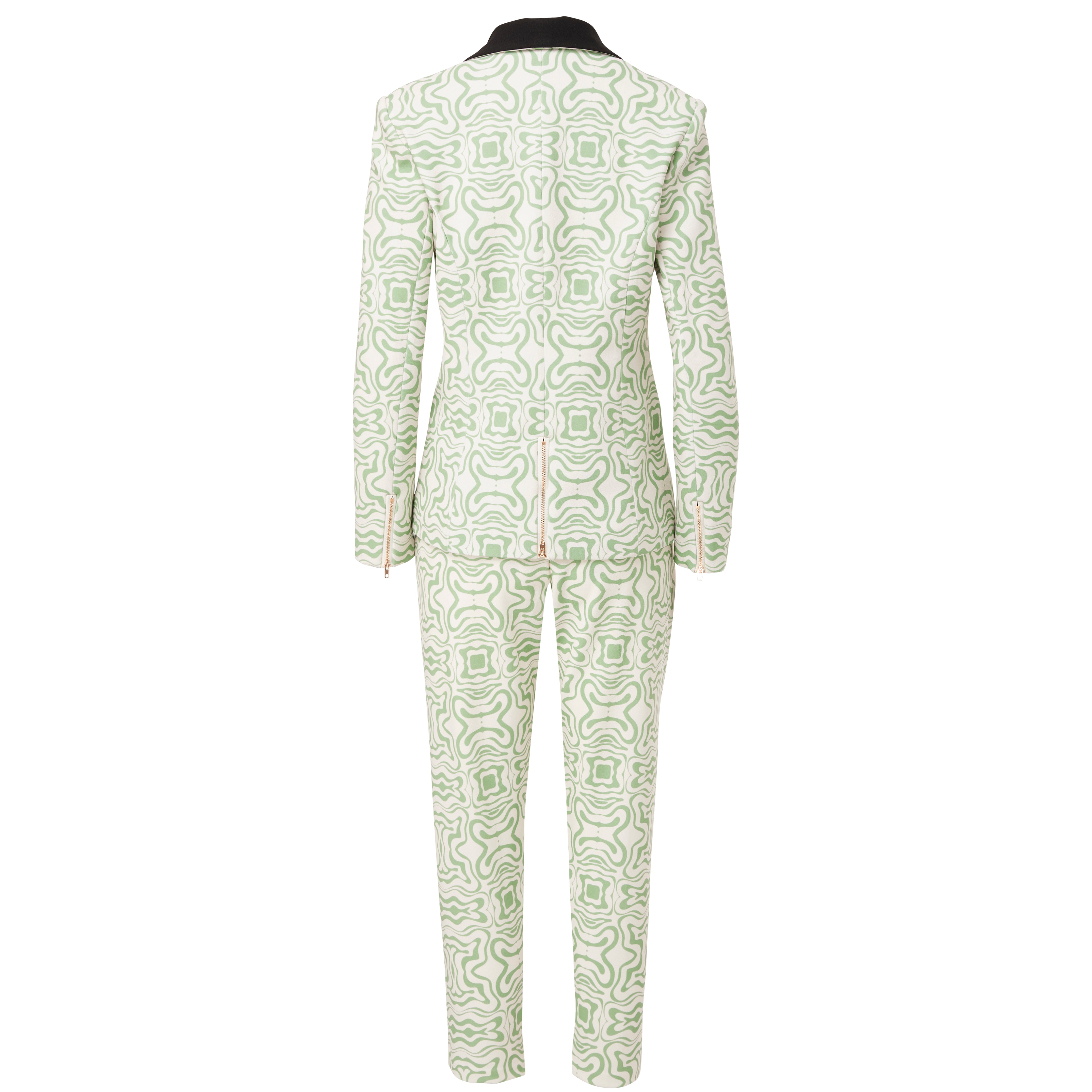 A Rebellious Leggings Suit Set - Sage Green Pattern