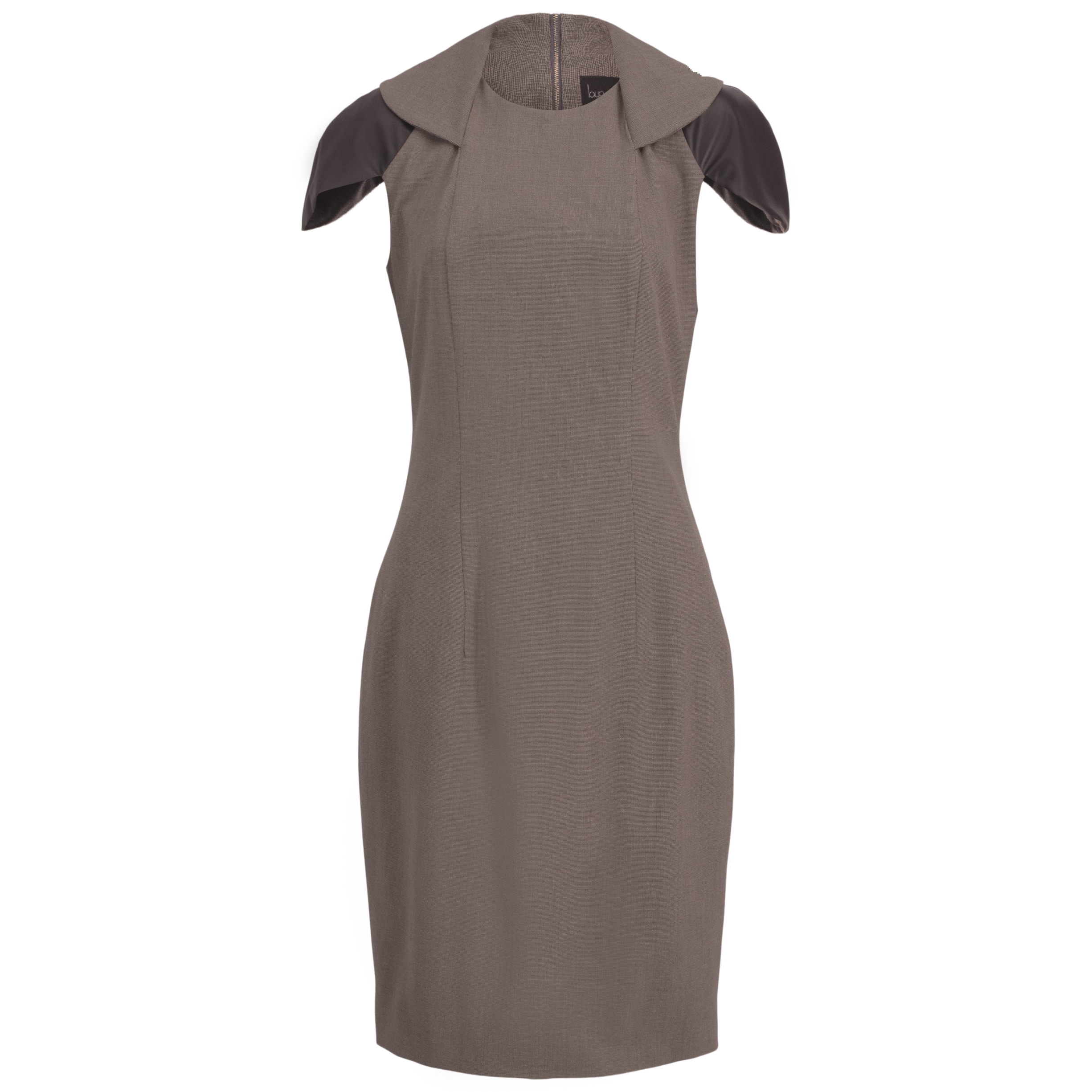 Women's Casual Dresses | Gray Zip Collar Dress