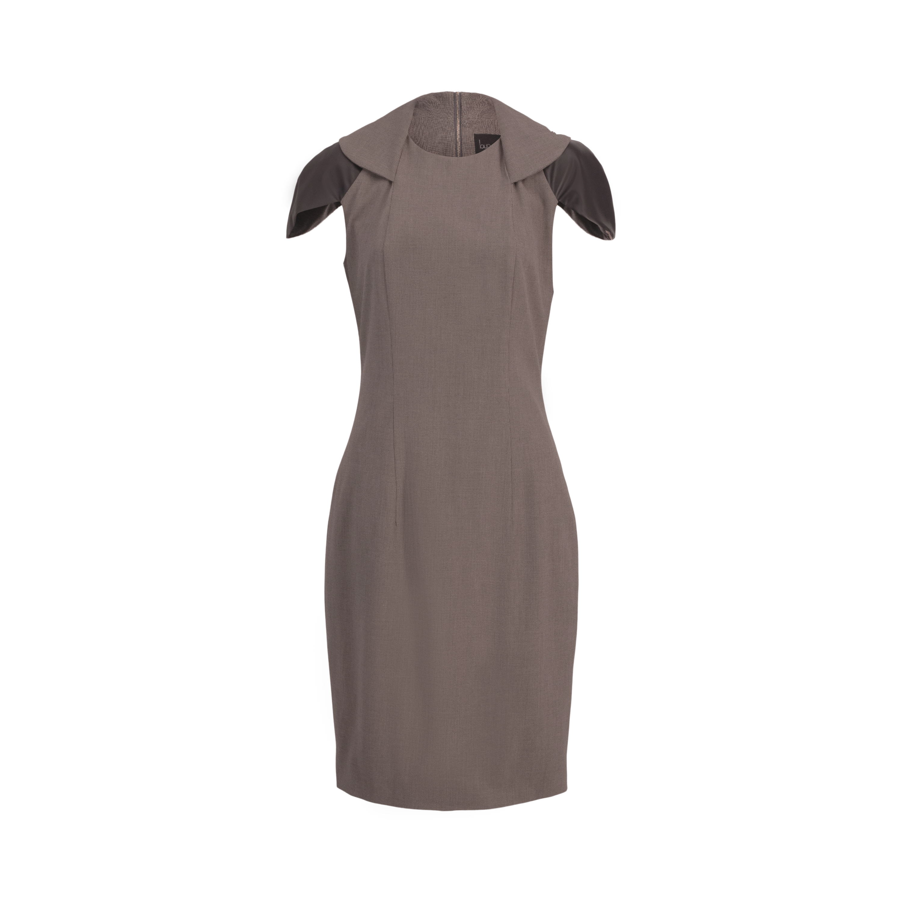 The Zip Collar Dress (Gray)