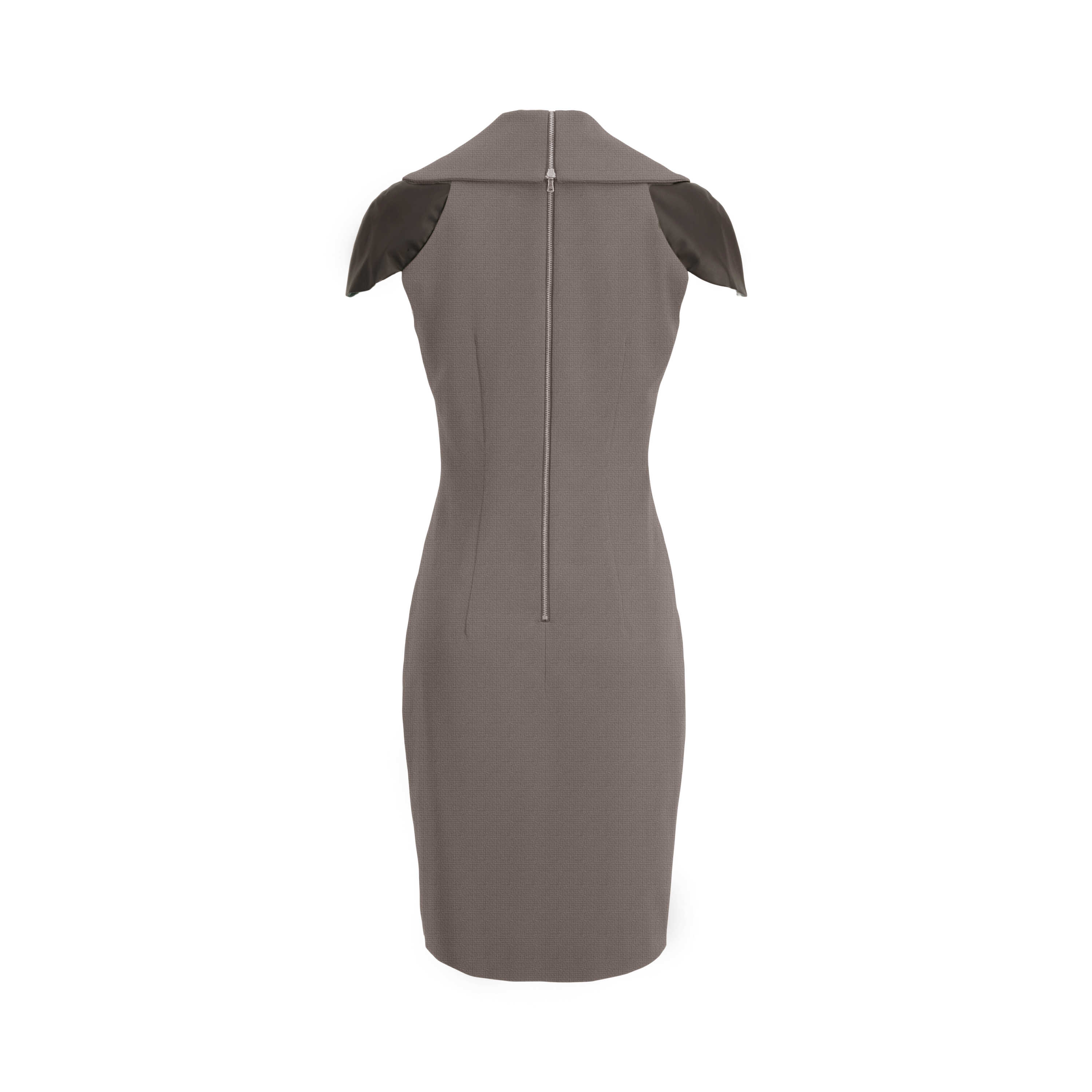 The Zip Collar Dress (Gray)